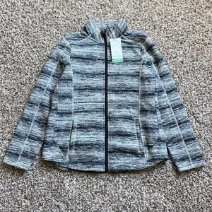 Aventura Sami Jacket Women's M Black Gray Ombre Fleece Lined Full Zip Sweater